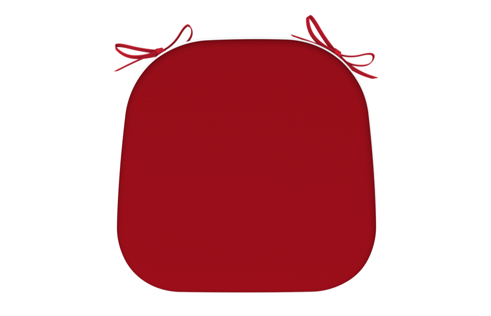  WATERPROOF CHAIR CUSHION PLAIN RED SET OF 2 PCS 40Χ42Χ5